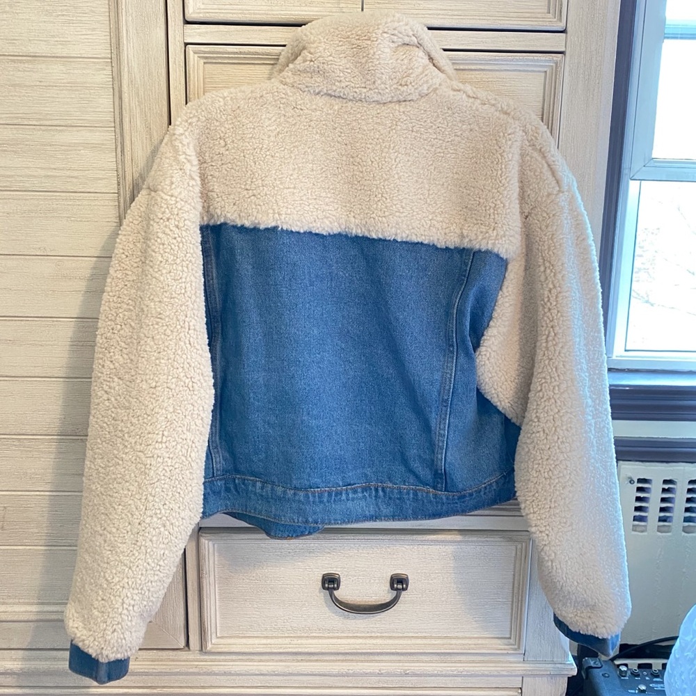 Denim & sherpa jean jacket - Picture 2 of 2